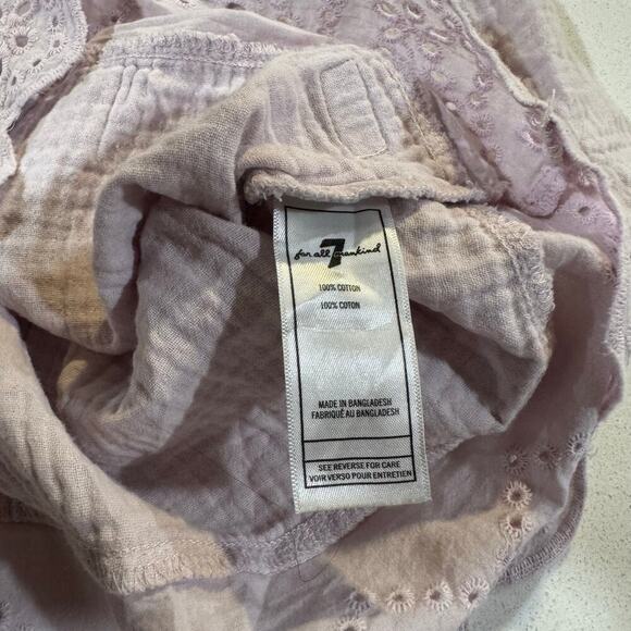 7 For all Mankind Baby Girl 24M Lilac Blouse - Picture 3 of 4